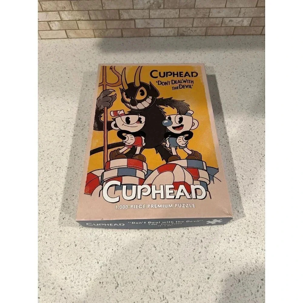 Cuphead Puzzle‎ GameStop Exclusive 1,000-Piece Premium Puzzle bw